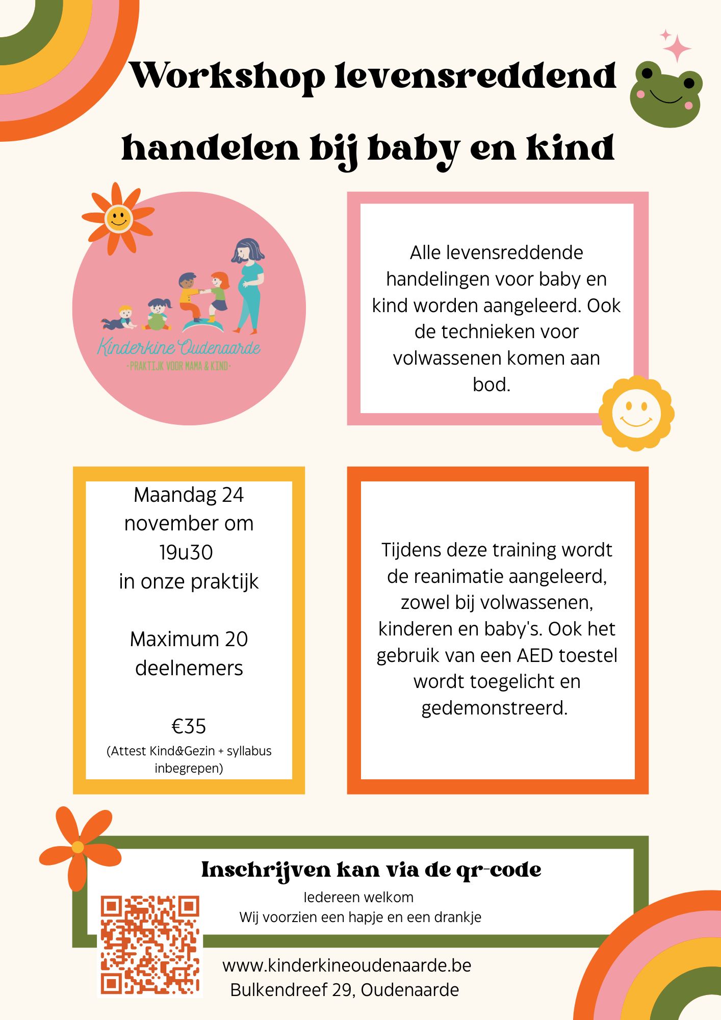 Workshop levensreddend handelen bij baby en kind